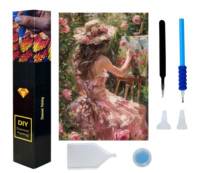 Kits de peinture diamant DIY de qualité supérieure pour la table de Noël, personnalisés, faits main, avec diamants carrés en résine, motif paysage