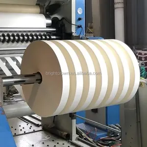Papierfabriek Hete Verkoop Hoge Kwaliteit Pe Gecoat Wit En Bruin Kraftpapier Rol Voor Papieren Bekerkom En Zak