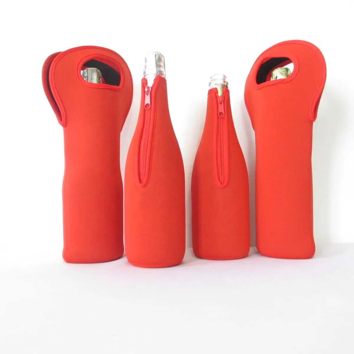 Neoprene Insulated Wine Cooler Sleeve Champagne Bottle holder OEM Customized Carrier Tote Bag