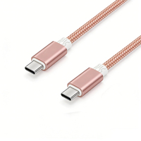 Kabel Pengisian Daya Tipe C ke Tipe C Berkualitas Tinggi 1M 2M 60W, Kabel Data Tipe C, Pengisian Cepat untuk Ponsel, Smartphone, Jam Tangan
