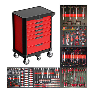 Chariot à outils mobile à 7 tiroirs pour mécanicien de garage, chariot de rangement robuste en acier - Product Image 6