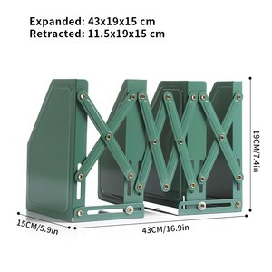 Có thể điều chỉnh kim loại kệ sách và khả năng mở rộng cuốn sách đứng cho văn phòng bàn dễ dàng truy cập bookends - Product Image 2