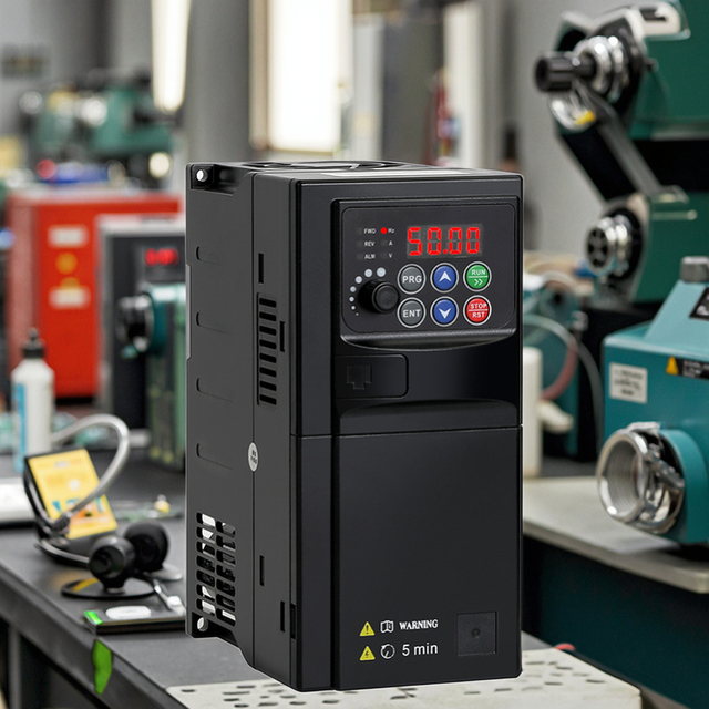 220v and 380v Variable Frequency Drive Converte 4kw 5.5kw Light Load Vfd with Removable Operation Panel
