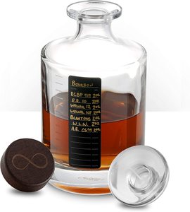 Mini bouteille de vin 250ml-750ml <span class=keywords><strong>verre</strong></span> VISA pour Vodka Brandy eau liège gravure décalcomanie estampage à chaud en gros Carton emballage - Product Image 6