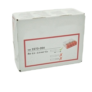 Wagos ขั้วต่อสายแบบกด4 <span class=keywords><strong>204</strong></span> <span class=keywords><strong>2273</strong></span>เส้นใสขั้วต่อแบบ<span class=keywords><strong>204</strong></span> <span class=keywords><strong>2273</strong></span>สายแบบเร็วขั้วต่อไฟฟ้า4ตำแหน่ง - Product Image 4