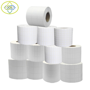 In bianco Formato Personalizzato Bianco Trasferimento Termico Etichetta Autoadesiva Carta di Codici A Barre Adesivi Rolls per Marchio di Trasporto - Product Image 1