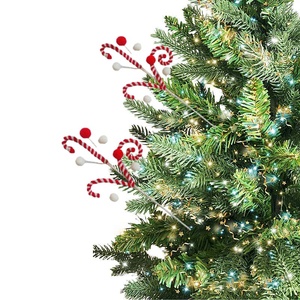 Palillos de tallo en forma de bastón de caramelo ornamental suave duradero y reciclable ecológico artificial para decoración de fiesta en casa de Navidad - Product Image 2