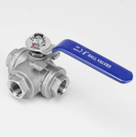Vannes à boisseau sphérique manuelles en acier inoxydable 304/316 filetées BSP BSPT G pour l'eau OEM