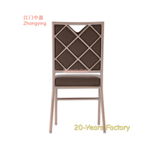 Silla de banquete de boda apilable japonesa para eventos, venta al por mayor, silla de cocina para banquete, muebles dorados, silla de Hotel - Product Image 4