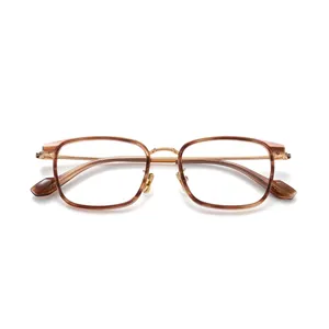 Figroad2024ファッショナブルなレトロな正方形のアンチブルーメガネ高級ブランドデザイン女性男性光学眼鏡フレーム