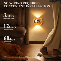Lampe murale LED sans fil magnétique à détecteur de mouvement, rechargeable par USB, style nordique moderne, pour décoration intelligente de la maison, chevet et escalier