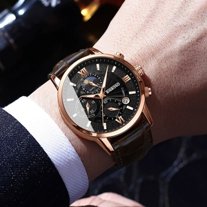 Nuovi <span class=keywords><strong>Orologi</strong></span> da <span class=keywords><strong>Uomo</strong></span> <span class=keywords><strong>di</strong></span> Marca <span class=keywords><strong>di</strong></span> Lusso, Orologio al Quarzo Casual in Pelle, Orologio Sportivo Impermeabile da <span class=keywords><strong>Uomo</strong></span>, Relogio Masculino - Product Image 2
