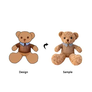 OEM/ODM Soft fur bears toy custom plush children's birthday gift teddy bear plush toy kids toys