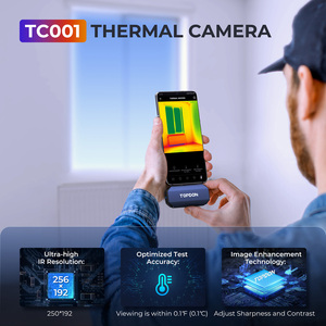 กล้องถ่ายภาพความร้อน TOPDON TC001 ความละเอียดสูง ระบบแอนดรอยด์ พอร์ต Mini USB ความละเอียดภาพ 256x192 อัตราเฟรม 25Hz ระยะตรวจจับความร้อนที่มองเห็นได้ 12 เมตร ความไวต่อความร้อน 45mK - Product Image 2