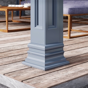 Weleadalu-Rideau de pergola motorisé, pour balcon extérieur, avec fermeture éclair, en aluminium, imperméable, avec revêtement en poudre - Product Image 6