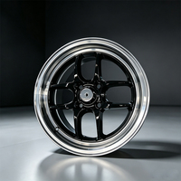 Rines de Aleación Estilo JDM Personalizados de 15-16 Pulgadas 4x100 5.5J 8.0J ET20/ET25, Ligeros, de Alto Rendimiento, Nuevos para Autos Deportivos