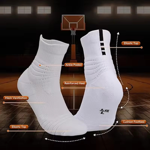 OEM Customized Unisex Thick Towel Bottom Breathable Moisture Wicking Knitted Cycling Sports <b>Socks</b> High Quality - Product Image 5