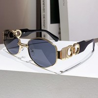 Lunettes de soleil ovales de luxe en métal pour femme 2026 – Idéales pour les voyages et la conduite en extérieur