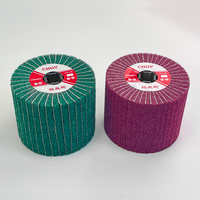 Produsen Memproduksi Roda Drum Sikat Abrasif Non-woven untuk Pemolesan Logam Baja Tahan Karat dan Penggambaran Kawat