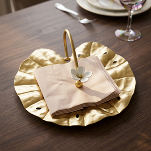 Feuilles avec bourgeon Serviette boîte à mouchoirs de luxe Restaurant café hôtel Table à manger accessoires de cuisine - Product Image 5