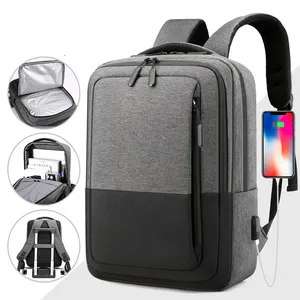 Light Weight Large Unisex Travel Laptop USB Backpack Business Computer Backpack