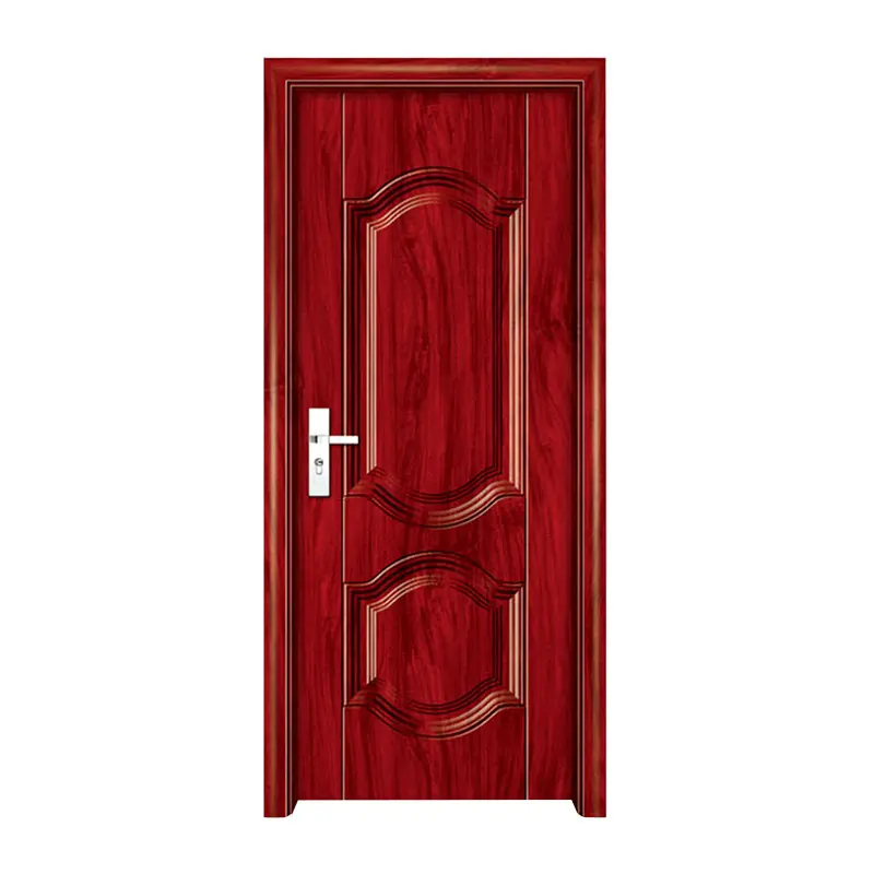 Portas dianteiras de entrada de pivô de madeira para casas modernas, portas de aço e metal luxuosas exteriores novas