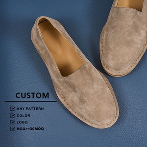 Nouvelles Chaussures Décontractées Homme en Daim Véritable Italien, Mocassins en Velours de Marque, Qualité Supérieure, Style Bateau Durable - Product Image 1