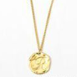 Collana con ciondolo a forma di lettera R in acciaio inossidabile placcato oro 1,9 cm per donna, gioielli alla moda, regalo, stile trendy - Product Image 6