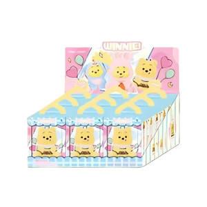 MINISO WINNIEE the POOHH Blind Box Figurine <span class=keywords><strong>en</strong></span> vinyle et peluche à l'échelle 1/6, Pendentif, Série Naughty Party, Boîte mystère, Ensemble complet de 9 pièces, Ornement TSH - Product Image 1