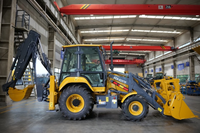 XC8-S0750 merek terkenal 0.7ton Memuat Mini Loader 4x4 Backhoe Loader dengan 0.36m3 kapasitas ember