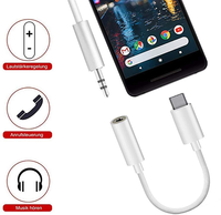 Gran oferta, adaptador auxiliar USB C a 3,5mm para iPhone 15, USB C a 3,5 Jack, convertidor de Cable de Audio, adaptador de auriculares para Android