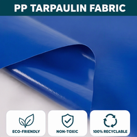 Rouleau de tissu en bâche PP imperméable, haute résistance, écologique, léger, anti-UV pour les couvertures de camions, les couvertures de marchandises
