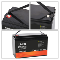 Accumulateur de batterie solaire 24V Lifepo4 100Ah Batteries au lithium Énergie solaire