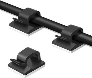 Ganci per Cavi, Supporti per Fili, Clip per Esterni, per Sotto la <span class=keywords><strong>Scrivania</strong></span>, Auto, TV, Luci a Corda, Clip Adesive per Cavi - Product Image 5