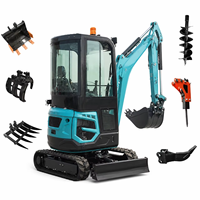 PENGIRIMAN GRATIS Excavator Kompak Mini 3.5 Ton 2 Ton 1 Ton Mesin Kubota EPA EURO 5 untuk Kebun dan Pertanian