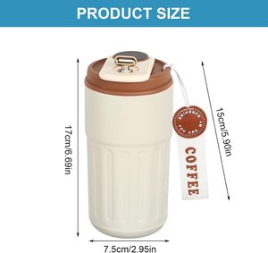Offre Spéciale – Tasse à café isotherme en acier inoxydable de 350 ml avec couvercle anti-fuite, idéale pour la randonnée et le camping, personnalisable avec votre logo - Product Image 4