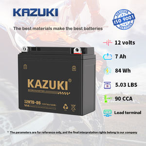 Vente à chaud de bonnes performances <span class=keywords><strong>prix</strong></span> d'usine KAZUKI SMF 12N7B-BS 12V 7Ah <span class=keywords><strong>batterie</strong></span> plomb-acide de moto avec 2.13 Kgs - Product Image 6