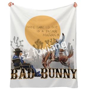 El mejor precio de fábrica 1000 Todos los diseños aceptan Peso personalizado Pluma <span class=keywords><strong>Karol</strong></span> <span class=keywords><strong>G</strong></span> Bad Rabbit Manta de lana suave - Product Image 1