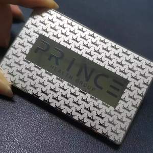 Cartes métalliques 3D modernes personnalisées, électroplaquées, avec finition mate, gaufrage, estampage à chaud doré, imitation antique, VIP, pour entreprises - Product Image 5