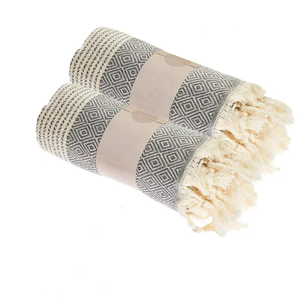 Telo da mare in lana a righe, cotone 100% asciugamano turco per la spiaggia, asciugatura rapida asciugamani assorbente asciugamano personalizzato