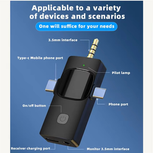 K15 Microphone Lavalier 3-en-1 plus abordable, utilisé pour l'<span class=keywords><strong>enregistrement</strong></span> vidéo de microphone sans fil multi-appareils - Product Image 6