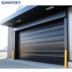 Sunnysky <span class=keywords><strong>Porte</strong></span> à volet roulant au design moderne <span class=keywords><strong>Porte</strong></span> <span class=keywords><strong>de</strong></span> <span class=keywords><strong>garage</strong></span> inclinable à profil <span class=keywords><strong>d</strong></span>écoratif en acier inoxydable avec garde-corps en acier inoxydable - Product Image 1