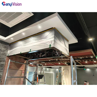 Solution d'écran LED intérieur P2.5 pour restaurant, montage mural, haute fréquence de rafraîchissement 3840 Hz 7680 Hz, taille personnalisée