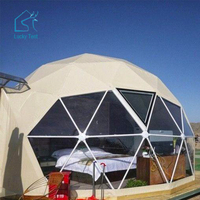 Toile ronde de loisirs en PVC de bonne qualité pour le glamping, tente dôme Igloo Dome
