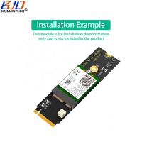 Grosir Kartu Adaptor Nirkabel 2280 M.2 Key-M ke NGFF Key E/A+E dengan Kabel Sinyal BT untuk Modul WiFi BT
