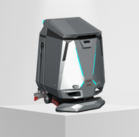 Robot de nettoyage industriel AGV ZENS AWC-20 PLC & Moteur |   Laser SLAM 1800 M/h Efficacité 1h Charge rapide DC 24V 140kg