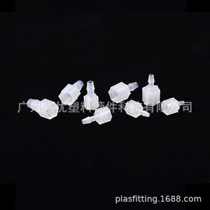 ข้อต่อท่อเจียโหยว 1/8NPT-1/4NPT พลาสติก PP เกลียวใน แบบตรง - Product Image 3