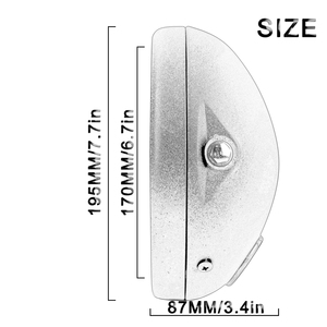 Soporte de Faro Cromado para Motocicleta Yosovlamp de 7 Pulgadas, Nuevo Soporte de Montaje con Anillo Decorativo para Bombilla H4 de 7'' y Carcasas de Faro - Product Image 5