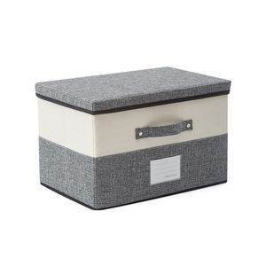 Clothing Organizer <b>Storage</b> <b>Box</b> Fabric Rectangular With Lid For Closet Neatening - Product Image 5