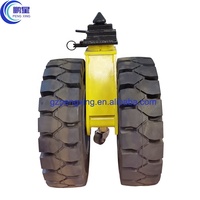 15/22 pouces Heavy Duty En Plein Air Pneumatique En Caoutchouc Double Roue Pivotant ISO Cargo Shipping Container Dolly Roues Roulettes